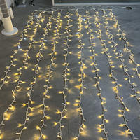 Guirlandes lumineuses LED blanches chaudes étanches IP65 220V 10M pour l'extérieur, les fêtes, Noël, l'éclairage de rue