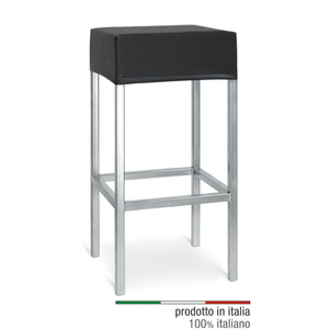 Tabouret de bar haut en métal avec revêtement en cuir écologique gris foncé réglable, cadre en fer, chaise de bar pour la maison - Product Image 1