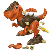 Kit de construction de dinosaures en plastique à assembler soi-même – Jouet éducatif créatif pour collection de distributeurs