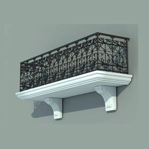 Barandilla <span class=keywords><strong>de</strong></span> <span class=keywords><strong>Hierro</strong></span> Forjado para <span class=keywords><strong>Terraza</strong></span>, Rejilla Protectora, Barandilla <span class=keywords><strong>de</strong></span> <span class=keywords><strong>Hierro</strong></span> Forjado para Exteriores, Escaleras, Puertas y Ventanas, Domo - Product Image 6