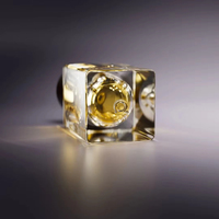 Flacons de parfum transparents de luxe, dernier style, 30 ml, 100 ml, flacon de parfum carré irrégulier en verre 50 ml et boîte