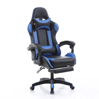 Chaise de jeu de course Scorpion de bureau d'ordinateur de joueur de luxe avec repose-pieds Silla PC Cadeira ergonomique