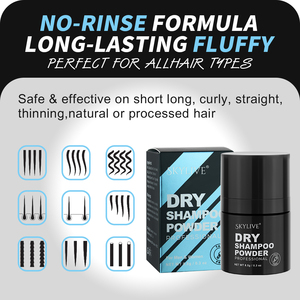 Barber Supplies 8.5g Shampooing sec bio Poudre Spray Lissant et rafraîchissant Cheveux Riz Protéine Vilume Shampooing sec pour cheveux gras - Product Image 2