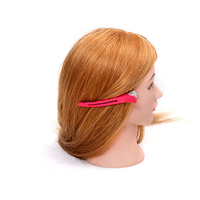 Tête de mannequin afro-américaine, 100% cheveux naturels, blonds, formation, pour coiffeurs, 1 pièce