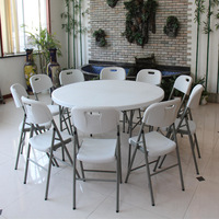 Table pliable avec pieds en métal et plateau en plastique, 48, 60, 72 pouces, moderne, pour intérieur/extérieur, événements sportifs, banquets, fêtes, barbecues, applications de cuisine