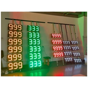 Bluewin-LED Insegna LED a 7 Segmenti da 8 Pollici per Prezzi Carburante, Display a 4 Cifre 88.88 con Telecomando RS485 per Cambio Prezzi - Product Image 1