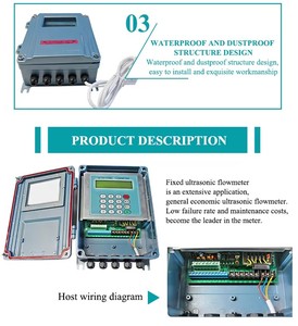 Pengukur aliran ultrasonik genggam portabel, dengan S M L mengukur aliran pipa - Product Image 5