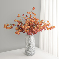 Hoogwaardige kunstmatige Physalis Chinese lantaarn fruittak voor vintage bruidsvaas interieur bloemstuk decoratie