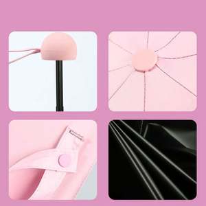 Parapluie de poche mini pliable en 5 sections, 6 ou 8 baleines, anti-UV, en fibre de verre, avec impression de logo personnalisé, imperméable, vente en gros - Product Image 4