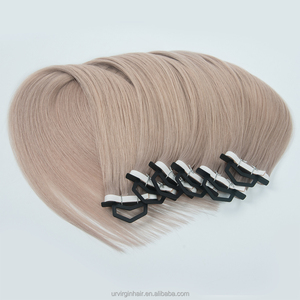 Extensions de cheveux russes Remy à pose plate, réutilisables jusqu'à 3 fois, installation rapide, hypoallergéniques - Product Image 3