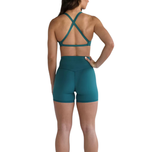 Ensemble soutien-gorge de sport haute performance et short respirant à séchage rapide, extensible dans les 4 sens, pour le yoga et le fitness, pour femme - Product Image 4