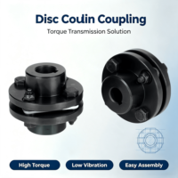 Accouplement à diaphragme en acier inoxydable 304, couple élastique élevé, excellente résistance à la corrosion, compensation de décalage, marque SFS
