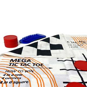 Checkers Set <span class=keywords><strong>Board</strong></span> <span class=keywords><strong>Game</strong></span> 24 Checker Pieces Reversible rug cổ điển hoạt động ngoài trời cho trẻ em và người lớn sân sau bãi cỏ trò chơi - Product Image 4