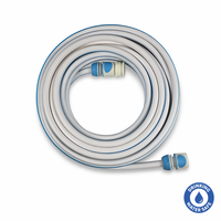 Tuyau d'eau potable professionnel de 30 m sans plomb pour camping-car, bateau de grande taille, haute pression, rayures bleues