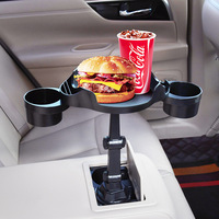 Support de tasse multifonctionnel universel en plastique pour l'espace entre les sièges de voiture avec support de téléphone et organisateur de rangement pour boissons pour usage automobile