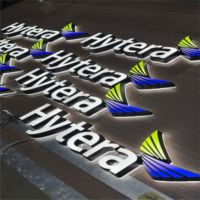 Lettres encastrées LED 3D personnalisées OEM DakeSign, rétroéclairées, étanches IP65, pour hôpitaux, commerces et enseignes publicitaires