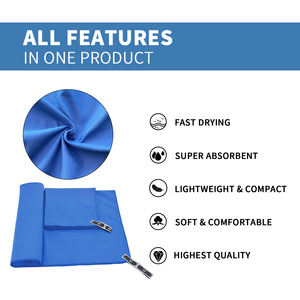 Serviettes de sport de voyage en microfibre de polyamide de 60x120 cm à séchage rapide et à impression personnalisée - Product Image 4