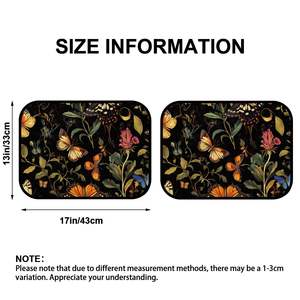 Tapis de sol arrière de voiture en 2 parties, sur mesure, rectangulaires, adaptés aux véhicules avec design personnalisé - Product Image 5