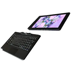 2 ב 1 לוח כל אחד tablet pc מחשבים ניידים 4 + 64GB אינטל חיק למעלה מגע מסך 2 ב 1 לוח חלון 10 עם usb מקלדת