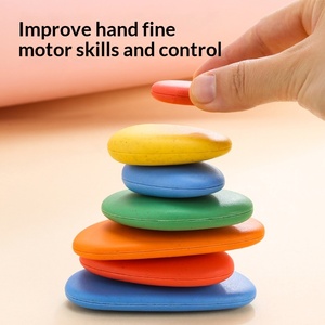 Juguete <span class=keywords><strong>de</strong></span> apilamiento <span class=keywords><strong>de</strong></span> guijarros <span class=keywords><strong>arco</strong></span>íris, rompecabezas creativo, juguete educativo para aprendizaje temprano, regalo para niños - Product Image 3