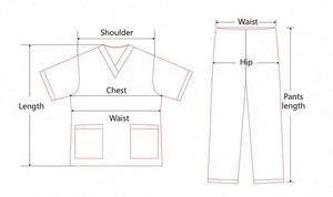 Tenue médicale en spandex à col en V pour femme, ensemble de blouses chirurgicales, uniforme de travail pour salon et infirmières - Product Image 6
