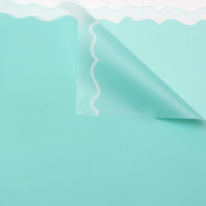 Papier d'emballage pour <span class=keywords><strong>fleurs</strong></span> de haute qualité, translucide, imperméable, motif côtes, style coréen, pour bouquets DIY, papier d'emballage pour fleuriste - Product Image 5