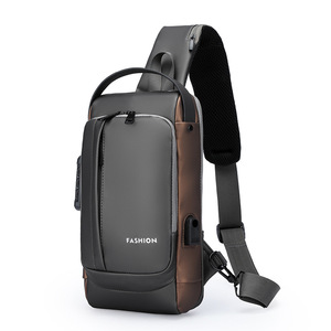 Bolso de Pecho para Hombre F-3, Gran Capacidad, Antirrobo, Impermeable, Multifuncional, Resistente al Desgaste Diario, Mochila de Tela de Nanofibra - Product Image 5