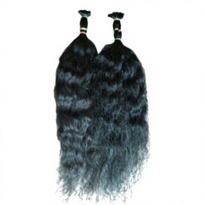 Lots de Cheveux Naturels Indiens Bruts Bouclés de Qualité Supérieure 12A, 100% Cheveux Humains, Vente en Gros, Noir Naturel, Longueurs de 8 à 40 Pouces - Product Image 3