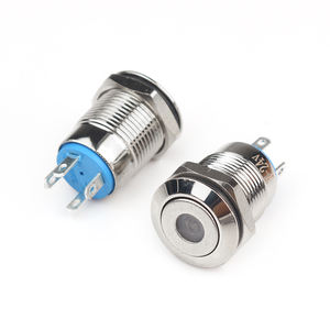 Водонепроницаемая кнопка с подсветкой IP67, <span class=keywords><strong>4</strong></span>-контактная клемма, кольцевая подсветка, нержавеющая сталь, 1НО, 12 мм - Product Image 4