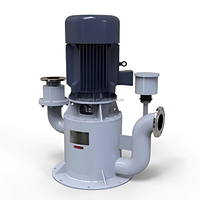 Pompe centrifuge auto-amorçante automatique à moteur électrique vertical, compatible produits chimiques, pour transfert industriel