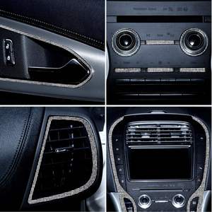 ブリンブリンクリスタルラインストーンシートステッカー自己接着グリッターラインストーングリッタージェムシート自動車工芸装飾用 - Product Image 2