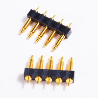 Connecteur magnétique JIATEL pour câble d'alimentation de support de batterie 12V à ressort avec broches Pogo et connecteur PCB