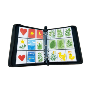 YUSHUN YS-7 Noir Grande Capacité Porte-cartes en Cuir PU à 3 Anneaux 9 Poches Fermeture Éclair Blocage RFID Album Photo Professionnel - Product Image 1