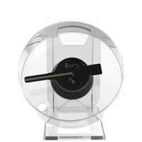 Projecteur d'hologramme de contrôle d'application mobile de 11cm fabriqué en usine ventilateur d'hologramme 3d Led rond avec couvercle nouveau ventilateur holographique 3d Portable