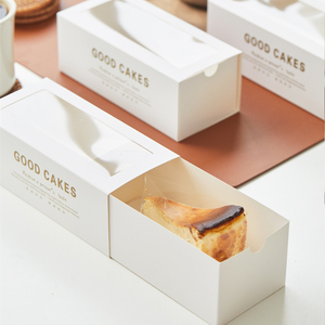 Cajas largas para tartas personalizadas <span class=keywords><strong>al</strong></span> por <span class=keywords><strong>mayor</strong></span> con impresión offset <span class=keywords><strong>de</strong></span> forma plana y lámina dorada para bodas, pastelería y embalaje <span class=keywords><strong>de</strong></span> tartas - Product Image 2
