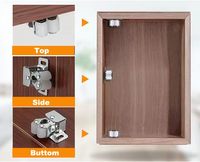 Loquet de porte d'armoire de salle de bain en fer, durable, design traditionnel, double loquet à rouleaux pour portes de meubles, ferme-porte