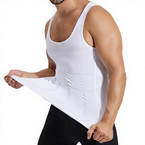 Chaleco de compresión moldeador de cintura para hombre, adelgazante, ajustado, cómodo, de spandex, nailon y algodón. - Product Image 2
