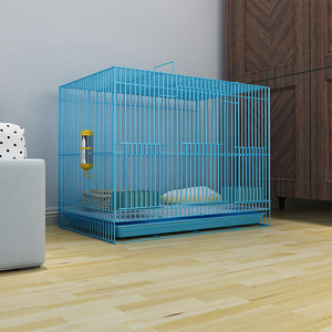 Gabbia per Conigli da Interno Multi-Pet in Ferro con Vassoio Rimovibile, Elegante, Facile da Pulire, 4 Porte, Salvaspazio, Pieghevole, Facile da Montare per Negozi di Animali - Product Image 1