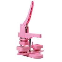 Machine à fabriquer des aimants carrés de 50 mm, machine en plastique avec 100 ensembles de matériaux pour autocollants de réfrigérateur, rose
