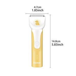 Cortadora eléctrica Kemei para mascotas, recargable, de bajo ruido, multifuncional, para el cuidado de gatos y perros, carga USB portátil - Product Image 2