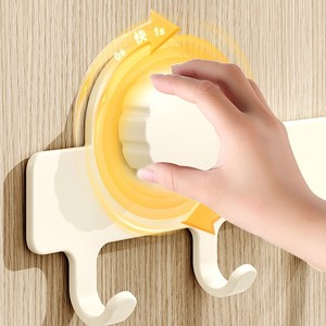 Ganchos adhesivos fuertes para pared con múltiples colgadores para ropa y accesorios, diseño moderno y sencillo, material de acero al carbono - Product Image 3