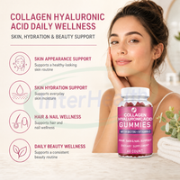 Bonbons Gommeux Halal au Collagène Végétalien en Vrac OEM + Acide Hyaluronique + Vitamine C Biotine – Complément Éclaircissant pour la Peau – Gommes Vitaminées au Collagène