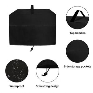 Funda Protectora para Rebanadora de Carne de Poliéster Negro Antipolvo con Bolsa de Almacenamiento - Product Image 2