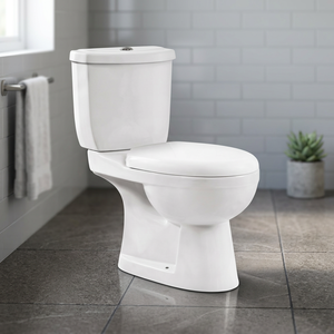 Inodoro Moderno de Cerámica Blanca de Dos Piezas con Doble Descarga, Montado en el Suelo, Ecológico, para Villa, con Certificación ISO9001 - Product Image 5