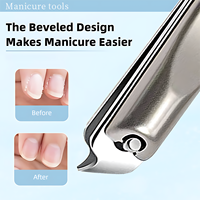Kit de Soins des Ongles 7-en-1 Nouveautés Trousse Professionnelle Manucure Pédicure Coupe-Ongles Pince à Ongles Cure-Oreilles dans un Étui en Cuir