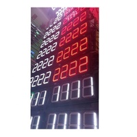 Segnaletica digitale a LED impermeabile e display display del prezzo del gas per distributore di benzina con telecomando