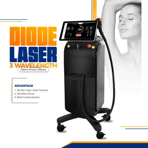 Laser titane haute puissance approuvé CE 1200W 1600W 4D toutes les couleurs de peau diode laser épilation glace platine titane machine laser