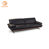 Ensemble de canapés en cuir de luxe pour salon, mobilier de maison design moderne de haute qualité