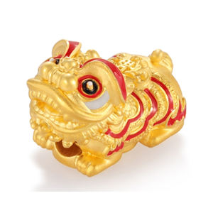 2025 nuevo diseño soporte personalización estilo grande León con cuentas 1,3G 24K accesorios de joyería de oro sólido para pulseras - Product Image 1