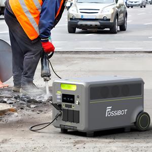 เครื่องกำเนิดไฟฟ้าพลังงานแสงอาทิตย์แบบพกพา Fossibot F7200 รุ่นอุตสาหกรรม 3000W 7200W 5222.4Wh แบตเตอรี่ Lifepo4 พร้อมระบบควบคุมผ่านแอป - Product Image 3